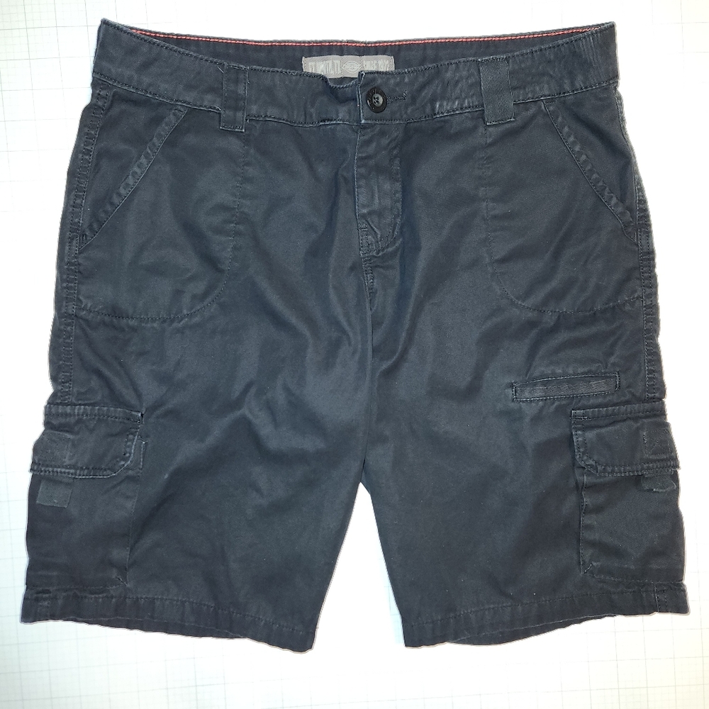 Women's Dickies 11" Black Cargo Shorts